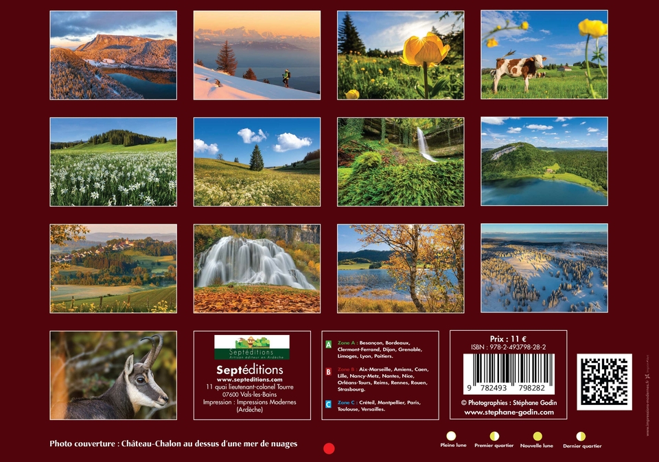 Calendrier photo le Massif du Jura 2026 de Stéphane Godin